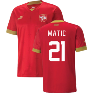Puma (L) 2022-2023 Serbia Home Shirt (MATIC 21) Puma (L) 2022-2023 Serbia Home Shirt (MATIC 21)