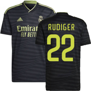 adidas (L) 2022-2023 Real Madrid Third Shirt (RUDIGER 22) adidas (L) 2022-2023 Real Madrid Third Shirt (RUDIGER 22)