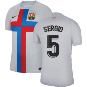 Nike (M) 2022-2023 Barcelona Third Shirt (SERGIO 5) Nike (M) 2022-2023 Barcelona Third Shirt (SERGIO 5)