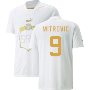 Puma Mitrovic 2022-2023 White Football Shirt - Soccer Jersey Puma Mitrovic 2022-2023 White Football Shirt - Soccer Jersey