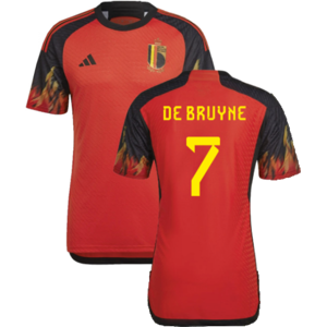 adidas (XL) 2022-2023 Belgium Authentic Home Shirt (DE BRUYNE 7) adidas (XL) 2022-2023 Belgium Authentic Home Shirt (DE BRUYNE 7)