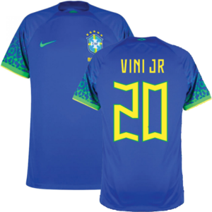 Nike (XL) 2022-2023 Brazil Away Shirt (VINI JR 20) Nike (XL) 2022-2023 Brazil Away Shirt (VINI JR 20)