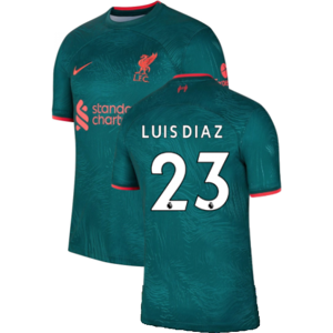 Nike (XXL) 2022-2023 Liverpool Third Shirt (LUIS DIAZ 23) Nike (XXL) 2022-2023 Liverpool Third Shirt (LUIS DIAZ 23)