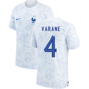 Nike (L) 2022-2023 France Away Shirt (VARANE 4) Nike (L) 2022-2023 France Away Shirt (VARANE 4)