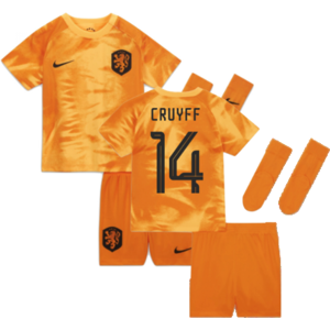 Nike (MB) 2022-2023 Holland Home Mini Kit (Cruyff 14) Nike (MB) 2022-2023 Holland Home Mini Kit (Cruyff 14)