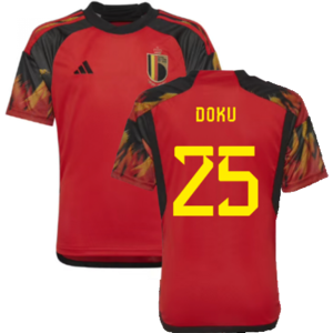 adidas (XXL) 2022-2023 Belgium Home Shirt (Kids) (Doku 25) adidas (XXL) 2022-2023 Belgium Home Shirt (Kids) (Doku 25)