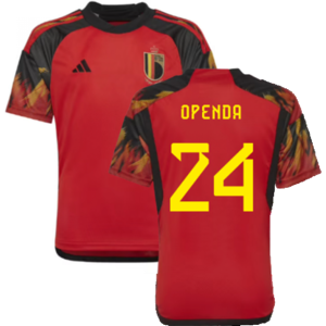 adidas (SB) 2022-2023 Belgium Home Shirt (Kids) (Openda 24) adidas (SB) 2022-2023 Belgium Home Shirt (Kids) (Openda 24)
