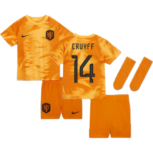 Nike (9-12 Months) 2022-2023 Holland Home Baby Kit (Cruyff 14) Nike (9-12 Months) 2022-2023 Holland Home Baby Kit (Cruyff 14)