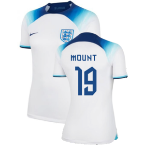 Nike (XL) 2022-2023 England Home Shirt (Ladies) (Mount 19) Nike (XL) 2022-2023 England Home Shirt (Ladies) (Mount 19)