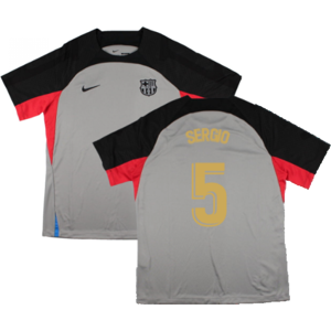 Nike (XXL) 2022-2023 Barcelona CL Training Shirt (Grey) (SERGIO 5) Nike (XXL) 2022-2023 Barcelona CL Training Shirt (Grey) (SERGIO 5)