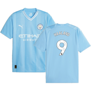 Puma (XL) 2023-2024 Man City Home Shirt (HAALAND 9) Puma (XL) 2023-2024 Man City Home Shirt (HAALAND 9)