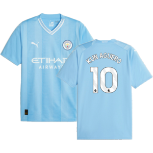 Puma (XL) 2023-2024 Man City Home Shirt (KUN AGUERO 10) Puma (XL) 2023-2024 Man City Home Shirt (KUN AGUERO 10)