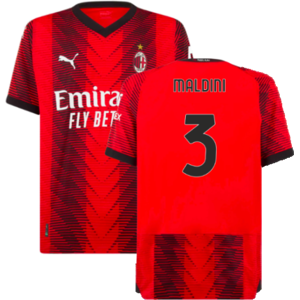 Puma (XL) 2023-2024 AC Milan Home Authentic Shirt (Maldini 3) Puma (XL) 2023-2024 AC Milan Home Authentic Shirt (Maldini 3)