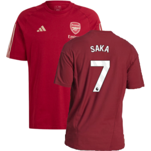 adidas (XXL) 2023-2024 Arsenal Training Tee (Red) (Saka 7) adidas (XXL) 2023-2024 Arsenal Training Tee (Red) (Saka 7)