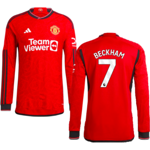 adidas (XXL) 2023-2024 Man Utd Authentic Long Sleeve Home Shirt (Beckham 7) adidas (XXL) 2023-2024 Man Utd Authentic Long Sleeve Home Shirt (Beckham 7)