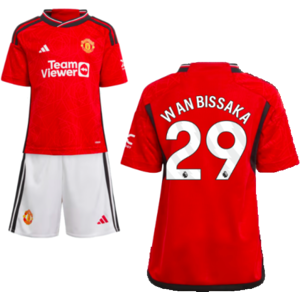adidas (2-3 Years) 2023-2024 Man Utd Home Mini Kit (Wan Bissaka 29) adidas (2-3 Years) 2023-2024 Man Utd Home Mini Kit (Wan Bissaka 29)