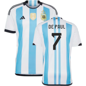 adidas (XXL) Argentina 2022 World Cup Winners Home Shirt (DE PAUL 7) adidas (XXL) Argentina 2022 World Cup Winners Home Shirt (DE PAUL 7)