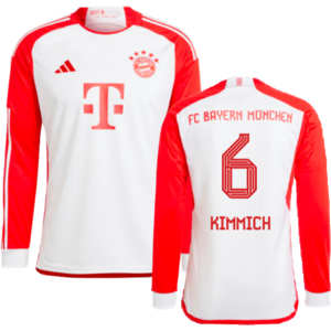adidas (XXL) 2023-2024 Bayern Munich Long Sleeve Home Shirt (Kids) (Kimmich 6) adidas (XXL) 2023-2024 Bayern Munich Long Sleeve Home Shirt (Kids) (Kimmich 6)