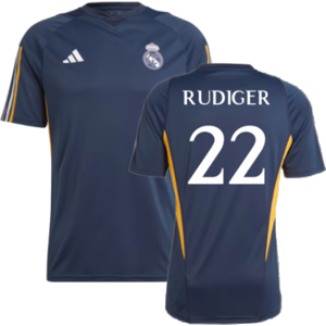 adidas (XL) 2023-2024 Real Madrid Training Shirt (Legend Ink) (Rudiger 22) adidas (XL) 2023-2024 Real Madrid Training Shirt (Legend Ink) (Rudiger 22)