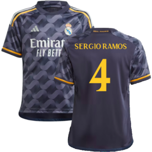 adidas (XXL) 2023-2024 Real Madrid Away Shirt (Kids) (Sergio Ramos 4) adidas (XXL) 2023-2024 Real Madrid Away Shirt (Kids) (Sergio Ramos 4)
