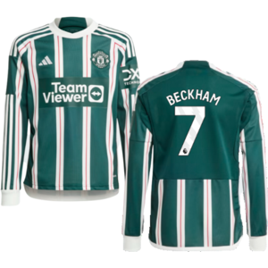 adidas (XXL) 2023-2024 Man Utd Away Long Sleeve Shirt (Kids) (Beckham 7) adidas (XXL) 2023-2024 Man Utd Away Long Sleeve Shirt (Kids) (Beckham 7)