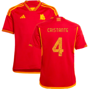 adidas (XLB) 2023-2024 Roma Home Shirt (Kids) (CRISTANTE 4) adidas (XLB) 2023-2024 Roma Home Shirt (Kids) (CRISTANTE 4)