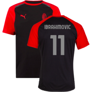 Puma (XL) 2023-2024 AC Milan Casuals Tee (Black) (Ibrahimovic 11) Puma (XL) 2023-2024 AC Milan Casuals Tee (Black) (Ibrahimovic 11)