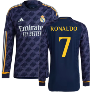 adidas (3XL) 2023-2024 Real Madrid Authentic Long Sleeve Away Shirt (Ronaldo 7) adidas (3XL) 2023-2024 Real Madrid Authentic Long Sleeve Away Shirt (Ronaldo 7)