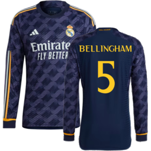 adidas (3XL) 2023-2024 Real Madrid Authentic Long Sleeve Away Shirt (Bellingham 5) adidas (3XL) 2023-2024 Real Madrid Authentic Long Sleeve Away Shirt (Bellingham 5)