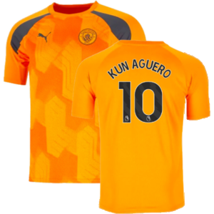 Puma (L) 2023-2024 Man City Pre-Match Jersey (Orange) (KUN AGUERO 10) Puma (L) 2023-2024 Man City Pre-Match Jersey (Orange) (KUN AGUERO 10)