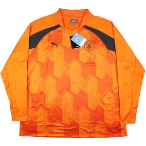 Puma (XL) 2023-2024 Man City Pre-Match LS Sweat Top (Orange) Puma (XL) 2023-2024 Man City Pre-Match LS Sweat Top (Orange)