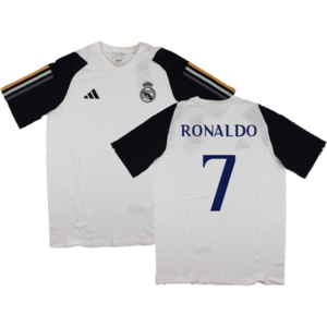 adidas (M) 2023-2024 Real Madrid Core Tee (White) (Ronaldo 7) adidas (M) 2023-2024 Real Madrid Core Tee (White) (Ronaldo 7)