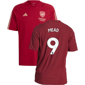 adidas (XXL) 2023-2024 Arsenal Training Tee (Red) (Mead 9) adidas (XXL) 2023-2024 Arsenal Training Tee (Red) (Mead 9)