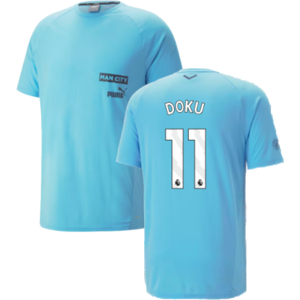 Puma (SB) 2023-2024 Man City Casuals Tee (Blue Wash) - Kids (Doku 11) Puma (SB) 2023-2024 Man City Casuals Tee (Blue Wash) - Kids (Doku 11)