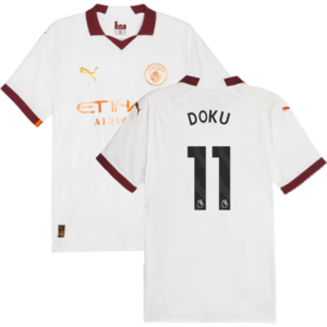 Puma (XL) 2023-2024 Man City Authentic Away Shirt (Doku 11) Puma (XL) 2023-2024 Man City Authentic Away Shirt (Doku 11)