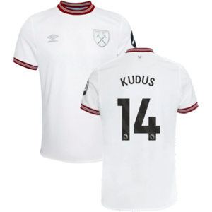 Umbro (LB) 2023-2024 West Ham United Away Shirt (Kids) (Kudus 14) Umbro (LB) 2023-2024 West Ham United Away Shirt (Kids) (Kudus 14)
