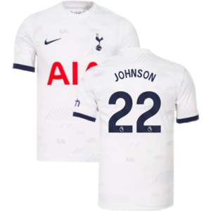 Nike (XS) 2023-2024 Tottenham Hotspur Home Shirt (Johnson 22) Nike (XS) 2023-2024 Tottenham Hotspur Home Shirt (Johnson 22)