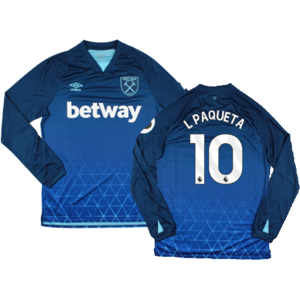 Umbro (3XL) 2023-2024 West Ham Long Sleeve Third Shirt (L PAQUETA 10) Umbro (3XL) 2023-2024 West Ham Long Sleeve Third Shirt (L PAQUETA 10)