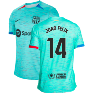 Nike (XL) 2023-2024 Barcelona Third Shirt (Joao Felix 14) Nike (XL) 2023-2024 Barcelona Third Shirt (Joao Felix 14)