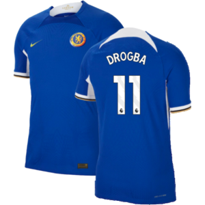 Nike (S) 2023-2024 Chelsea Home Authentic Shirt (DROGBA 11) Nike (S) 2023-2024 Chelsea Home Authentic Shirt (DROGBA 11)
