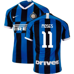 Nike (S) 2019-2020 Inter Milan Home Shirt (Moses 11) Nike (S) 2019-2020 Inter Milan Home Shirt (Moses 11)