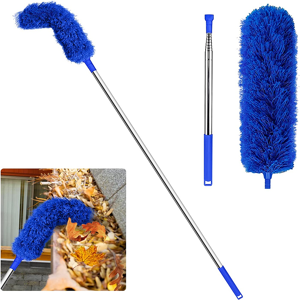 Torribaly Gutter Cleaning Brush Roofing Tool with Telescopic Extendable Pole 8.2Ft Guard C Torribaly Gutter Cleaning Brush Roofing Tool with Telescopic Extendable Pole 8.2Ft Guard C