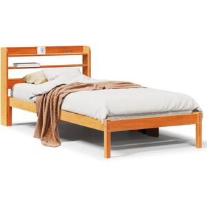 (wax brown, 75 x 190 cm) vidaXL Bed Frame with Headboard Wax Brown 135x190 cm Do (wax brown, 75 x 190 cm) vidaXL Bed Frame with Headboard Wax Brown 135x190 cm Do