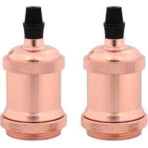 VidaXL Lamp Holder 2 pcs Rose Gold Vintage E27 - Lampenfassungen VidaXL Lamp Holder 2 pcs Rose Gold Vintage E27 - Lampenfassungen