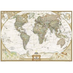National Geographic Maps NGMRE00620092 World Executive Mural Map National Geographic Maps NGMRE00620092 World Executive Mural Map