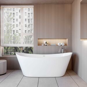 AICA Bathroom Freestanding Double Ended Bath Bathtub 1700x720mm AICA Bathroom Freestanding Double Ended Bath Bathtub 1700x720mm