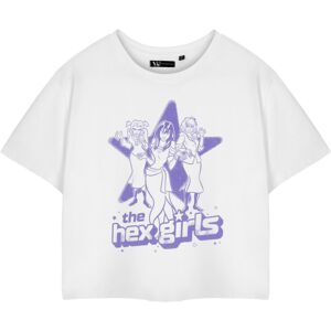 (X-Large) Scooby Doo Cropped Short Sleeved T-Shirt (Womens White) (X-Large) Scooby Doo Cropped Short Sleeved T-Shirt (Womens White)