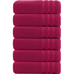 MSQ (Pink) Jumbo Bath Towels 6 Pack 100% Egyptian Cotton Super Soft Bath Sheets (75x MSQ (Pink) Jumbo Bath Towels 6 Pack 100% Egyptian Cotton Super Soft Bath Sheets (75x