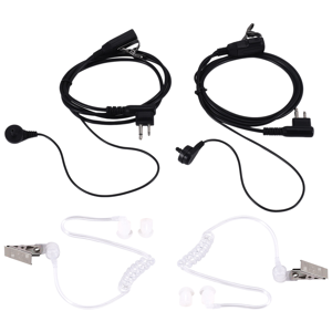 χωρίς σήμα 2Pack Style 2Pin Covert Acoustic Tube Earpiece Ptt Headset χωρίς σήμα 2Pack Style 2Pin Covert Acoustic Tube Earpiece Ptt Headset