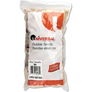 Universal Rubber Bands- Size 84- 3-1/2 x 1/2- 210 Bands/1lb Pack Universal Rubber Bands- Size 84- 3-1/2 x 1/2- 210 Bands/1lb Pack